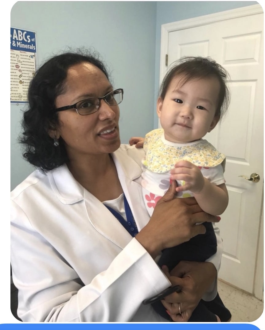 Dr. Raguthu and baby